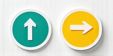 Physical and digital vignette stickers side by side