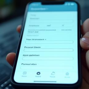 Mobile form for vignette information input