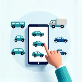 User selecting vehicle type